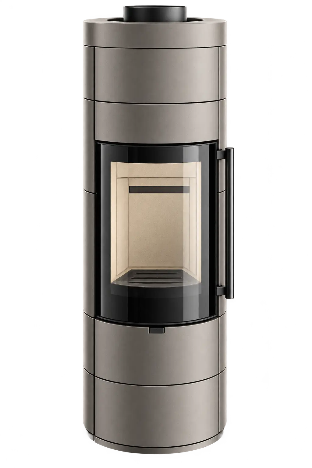 Spartherm Ambiente A4 H₂O wasserführender Kaminofen – Nickel