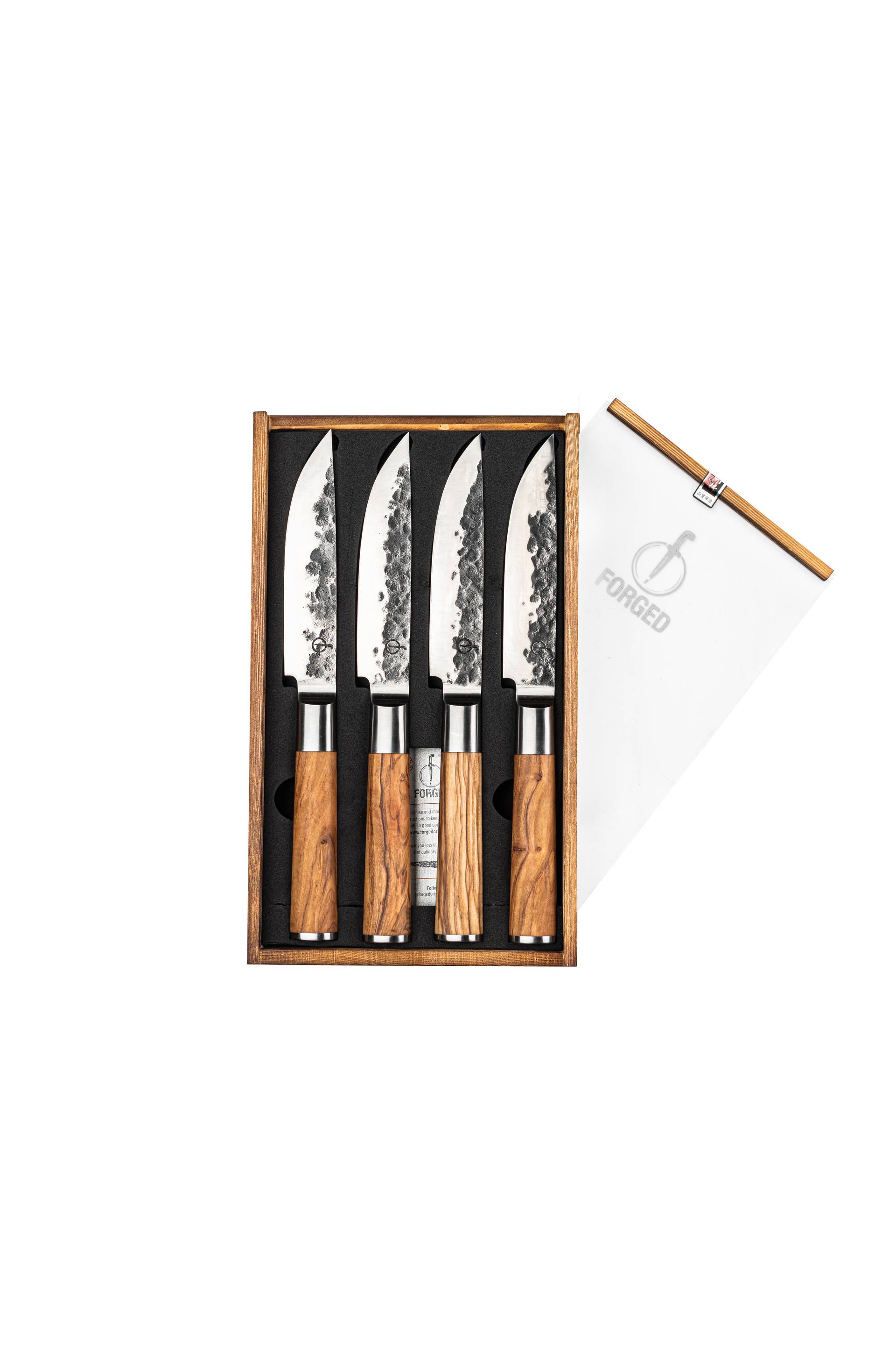 Forged Steakmesser Set (4-tlg.) XXL Kollektion Olive