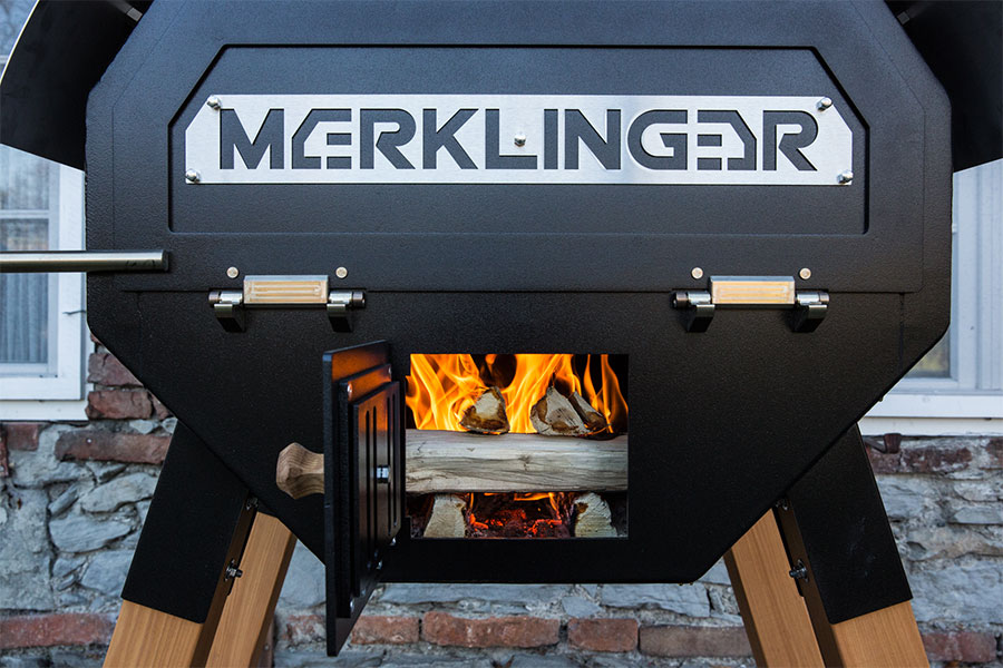 Merklinger Holzbackofen/Pizzaofen/Grill mit Temperaturbereich 70–450 °C