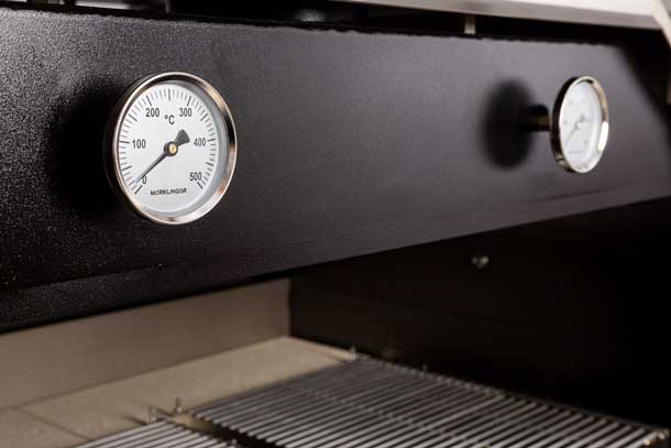 Thermometer am MERKLINGER 1200 mit Temperaturanzeige.